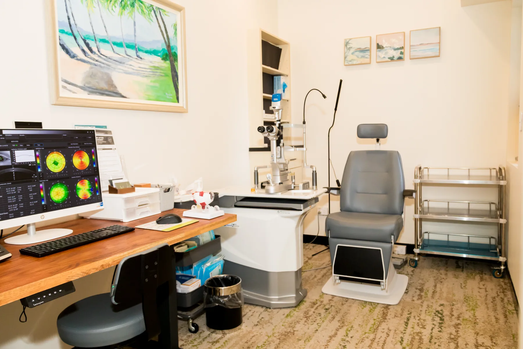 Modern ophthalmic consultation and diagnostic equipment