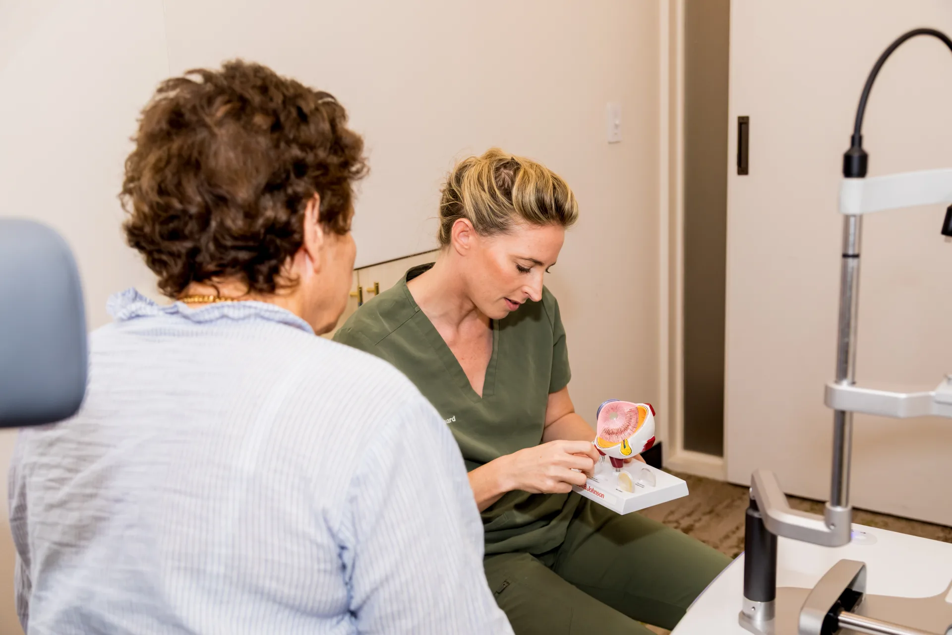 Specialist eye examination and clinical care